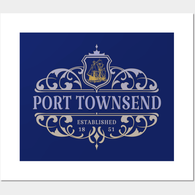 Port Townsend Washington Charming Victorian Seaport Wall Art by Pine Hill Goods